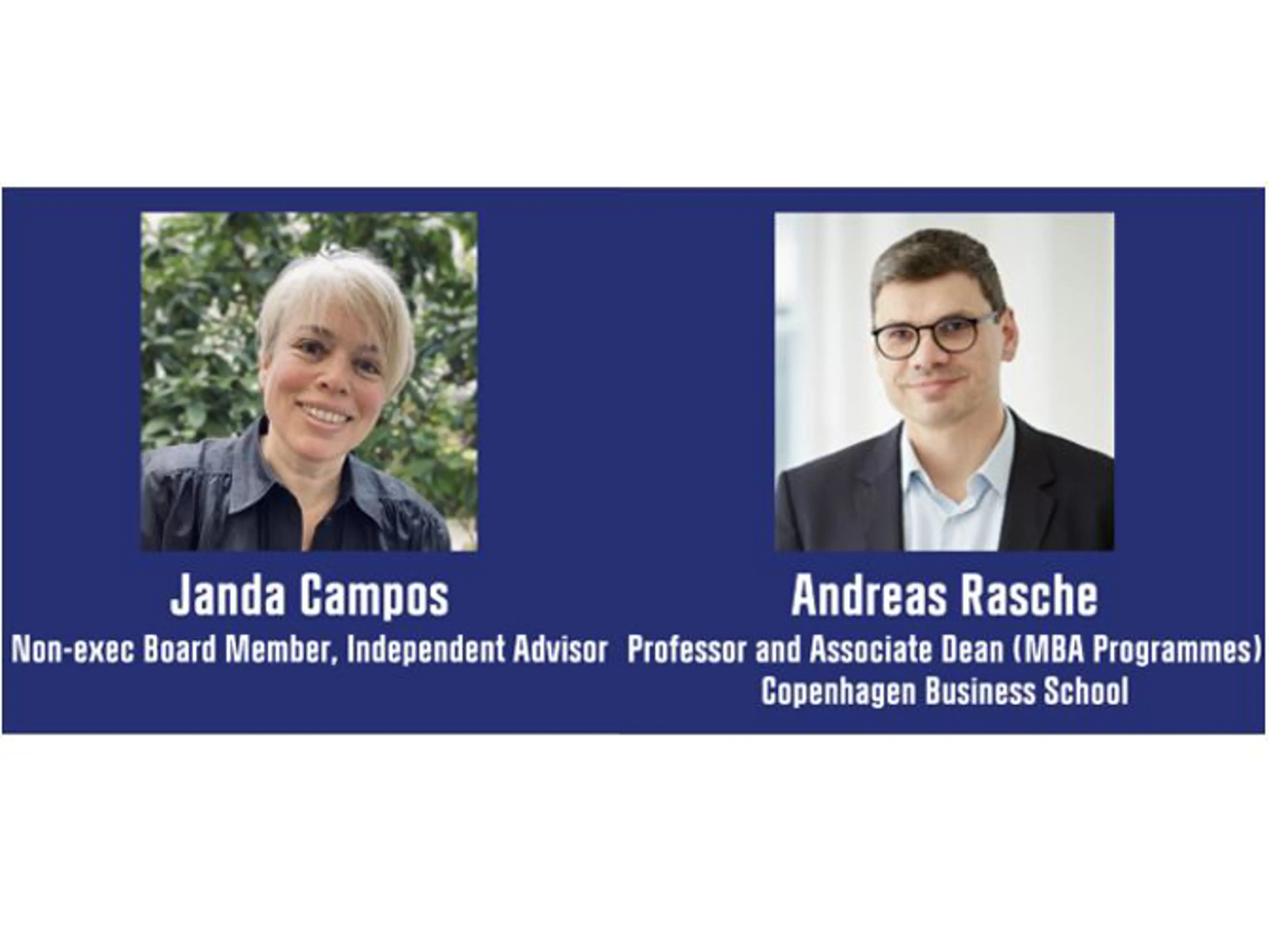 Media content on USP card for Andreas Rasche & Janda Campos on ESG Governance