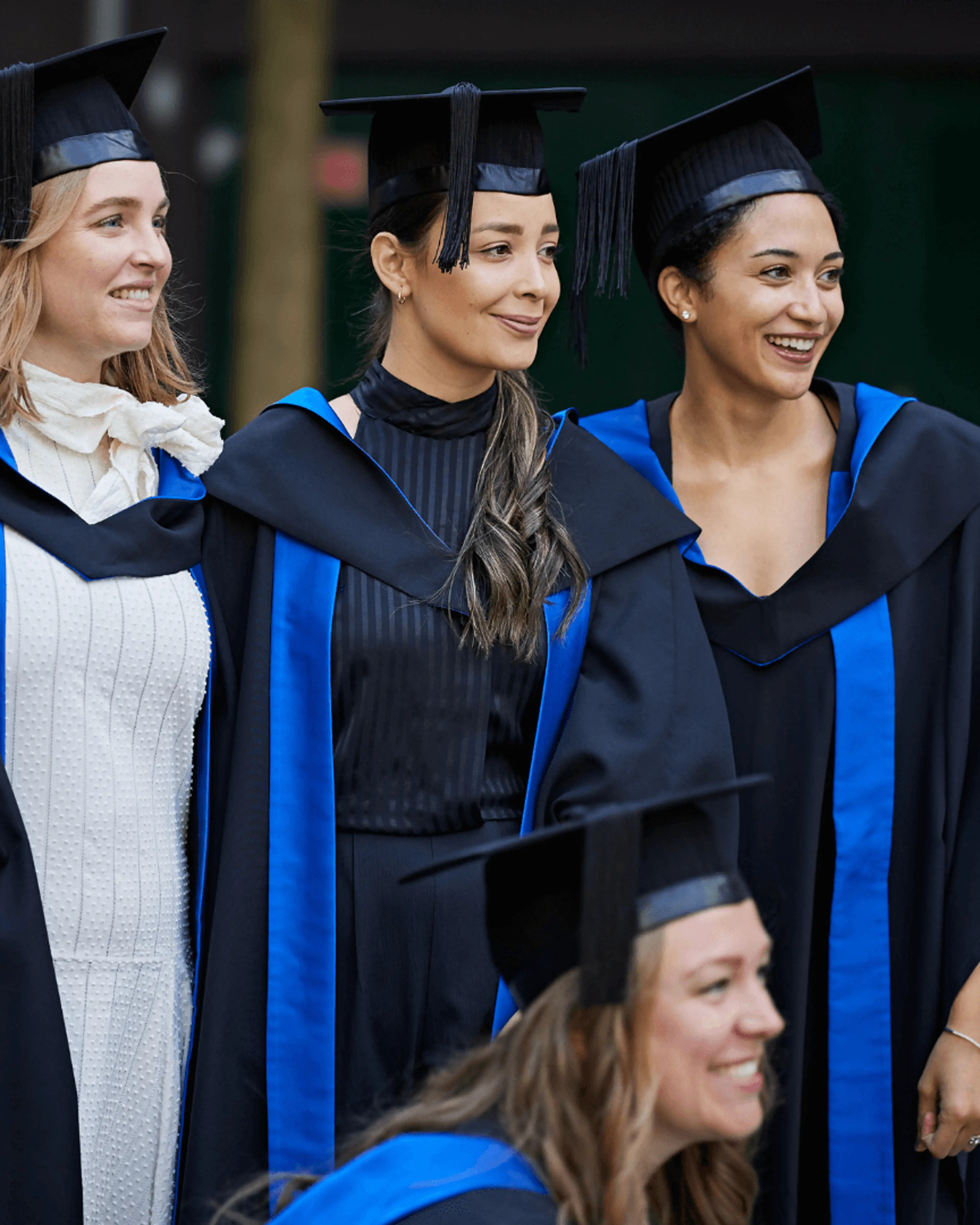 Camila Boada, Full-Time MBA Class of 2022, with her class mates on the graduation day